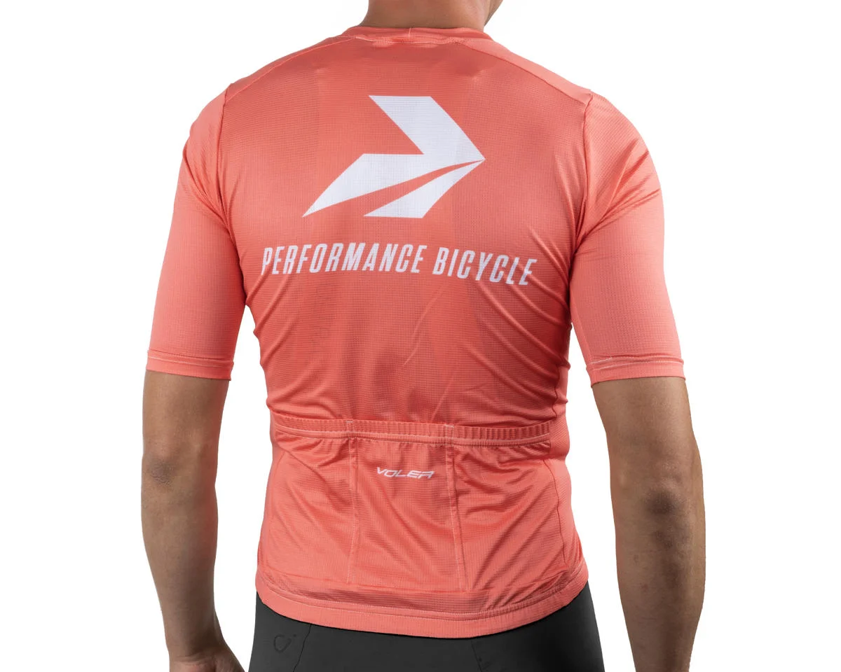 Performance x Voler Pro Air Zipperless Short Sleeve Jersey (Coral) (S)